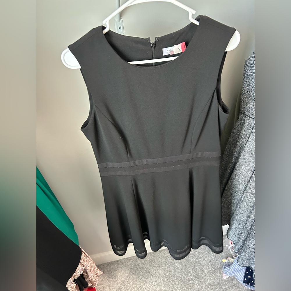 Calvin Klein Size 12 Black Dress